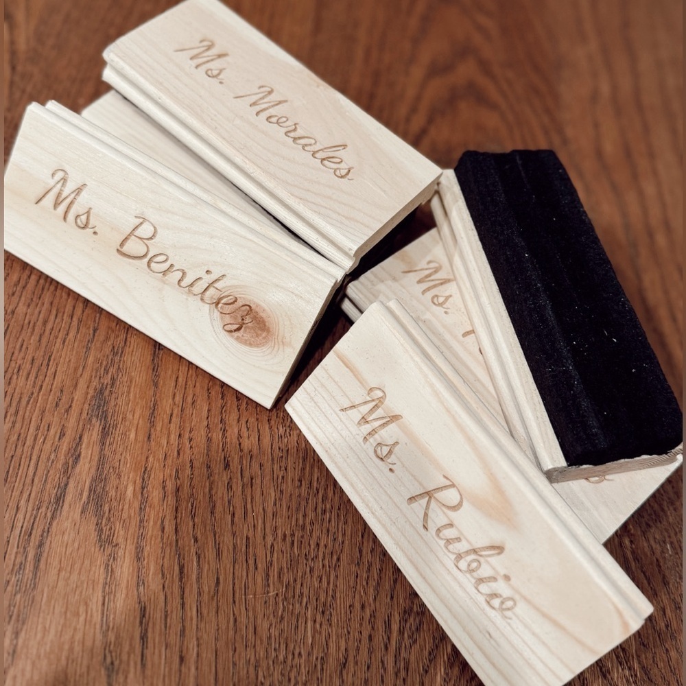 Wood eraser customized